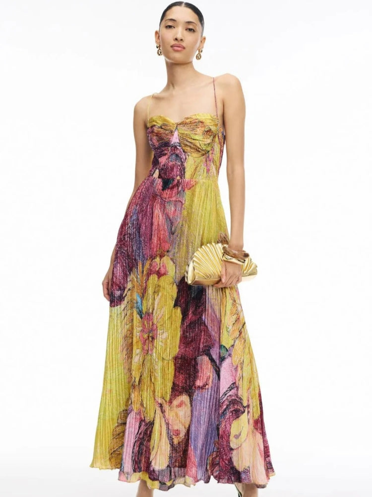 B&M™ | Abito Maxi Ikat Multicolore