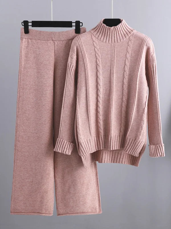 B&M™ | Completo due pezzi Lounge in maglia a treccia