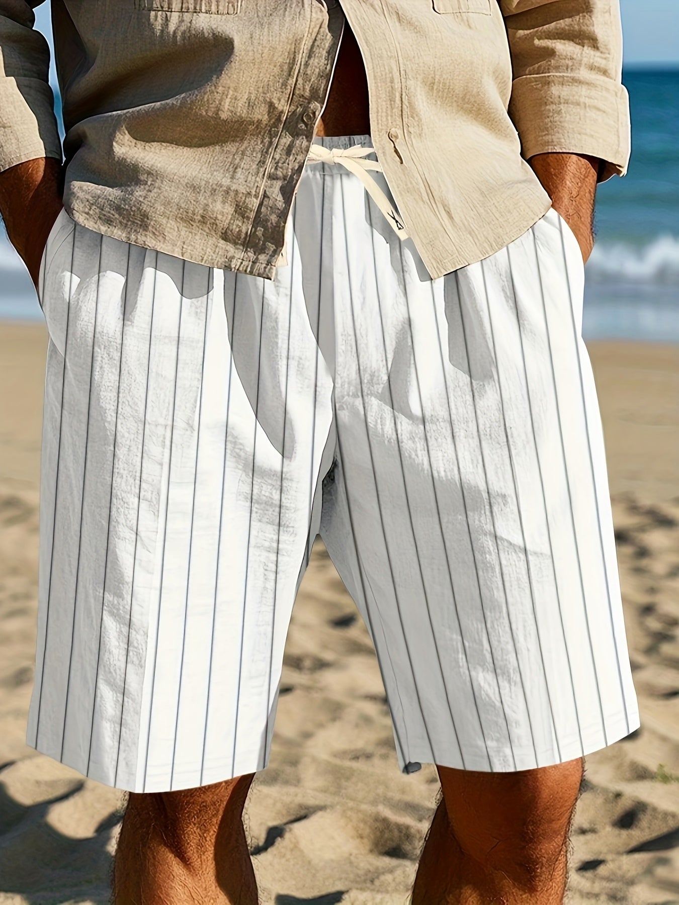 B&M™ | Pantaloni Relaxati a Righe per la Spiaggia
