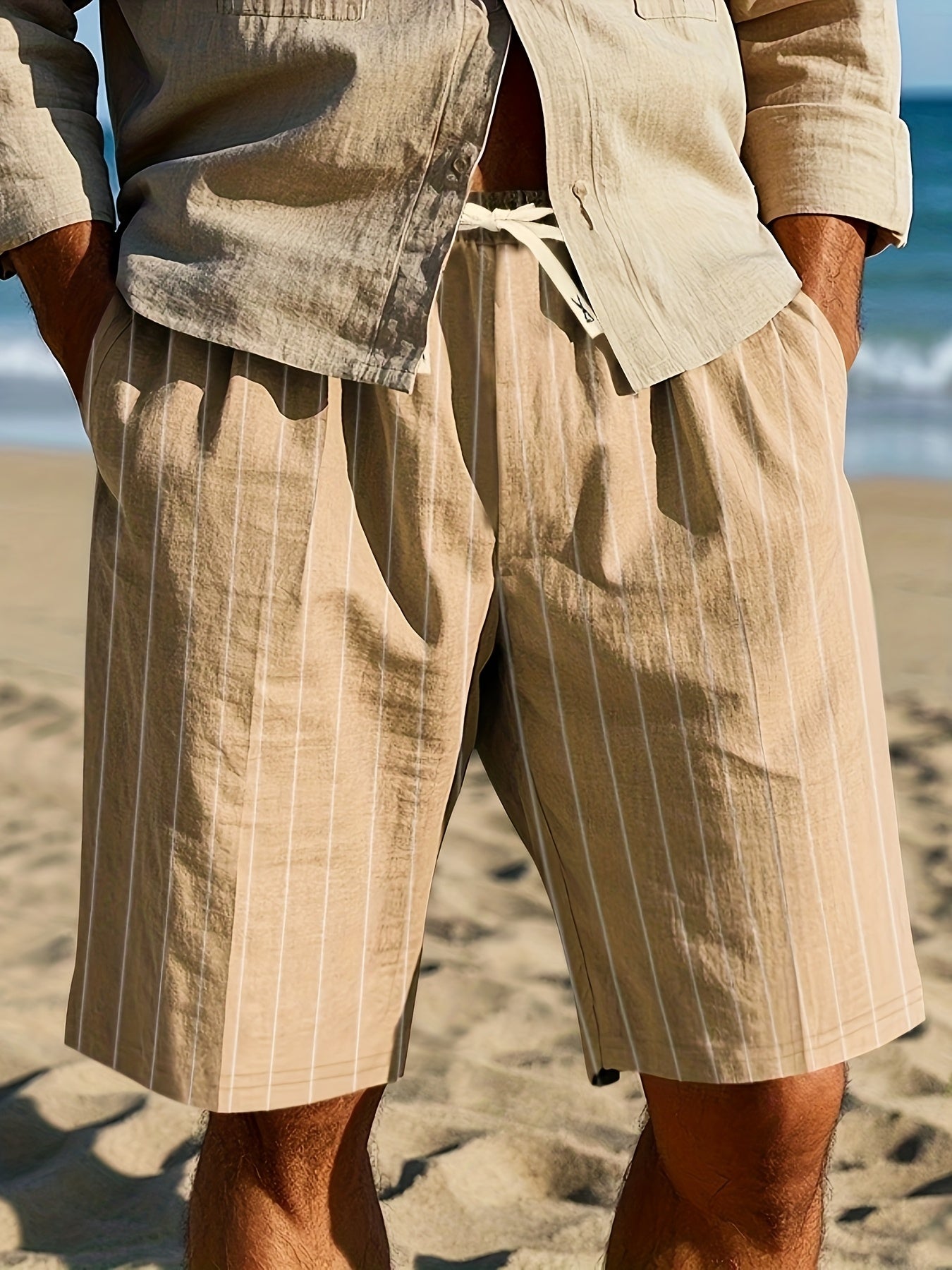 B&M™ | Pantaloni Relaxati a Righe per la Spiaggia