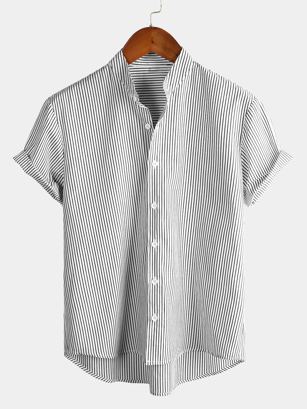 B&M™ | Camicia da uomo in cotone a maniche corte con colletto Henley