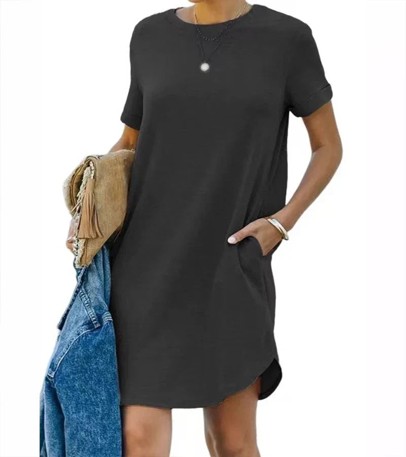 B&M™ | Abito T-shirt casual a maniche corte con tasca