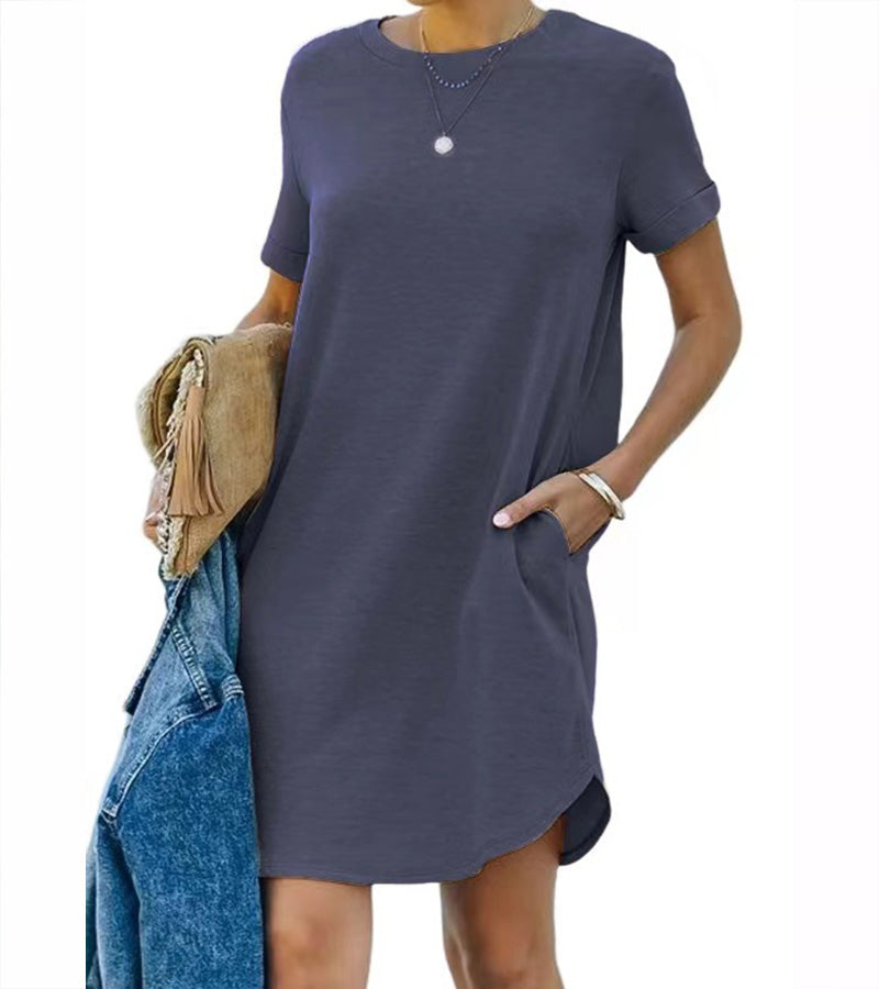 B&M™ | Abito T-shirt casual a maniche corte con tasca