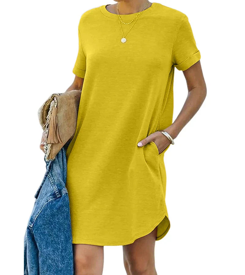 B&M™ | Abito T-shirt casual a maniche corte con tasca
