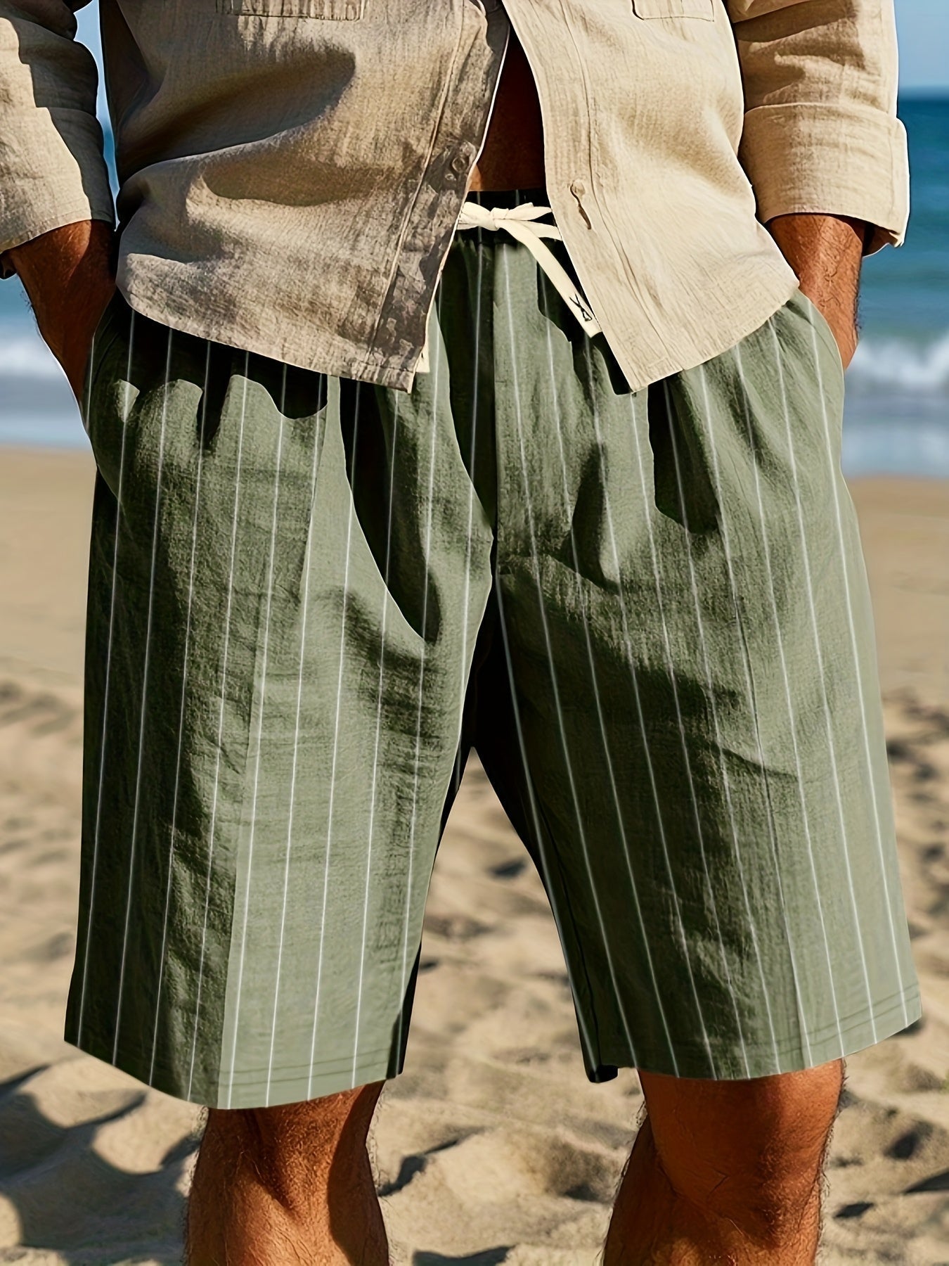 B&M™ | Pantaloni Relaxati a Righe per la Spiaggia
