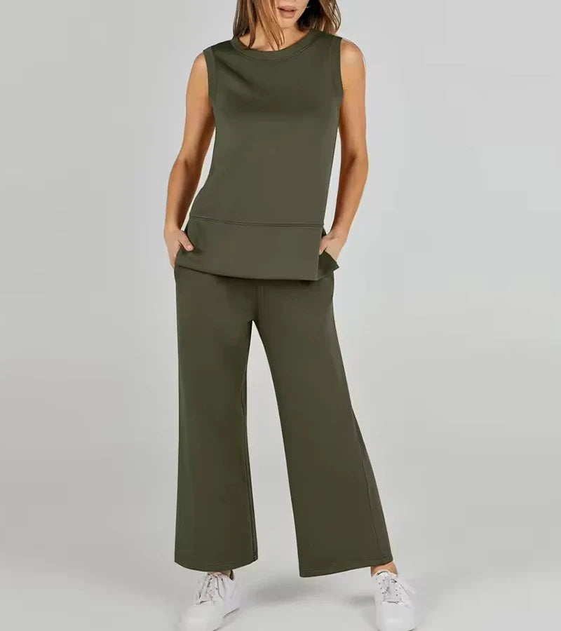 B&M™ | Completo due pezzi casual senza maniche con scollo rotondo